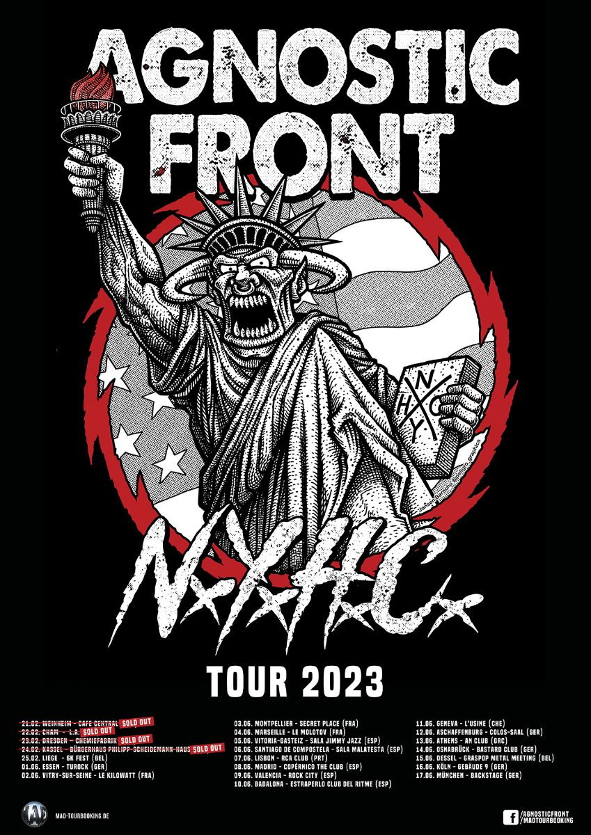 Agnostic Front – kündigen Europa-Sommertour für Juni 2023 an