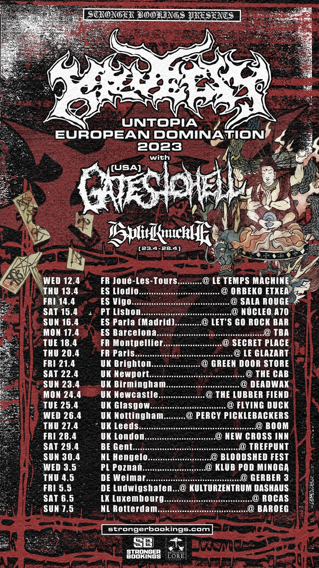 Kruelty auf “Untopia European Domination”-Tour 2023