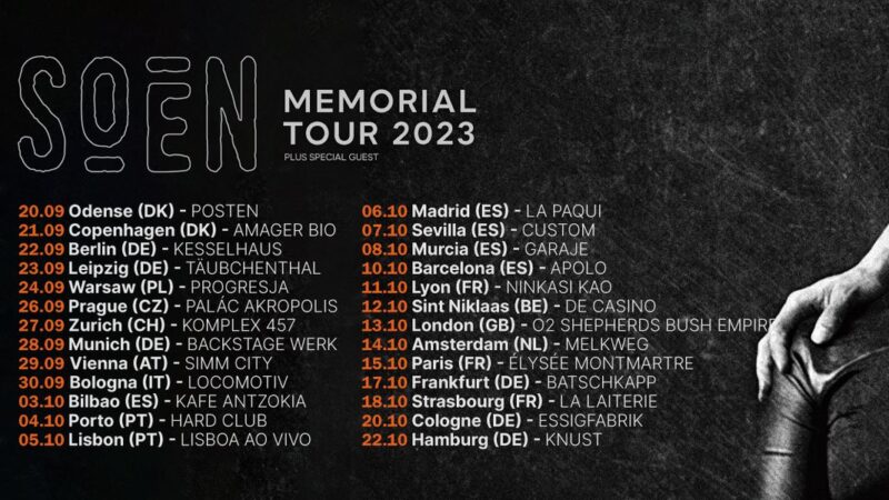 Soen auf Memorial Tour 2023