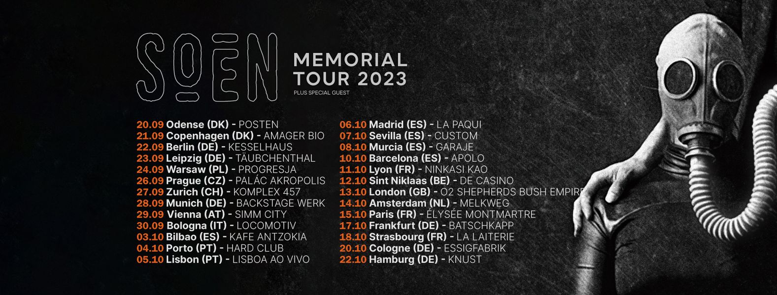 Soen auf Memorial Tour 2023