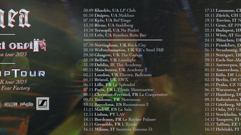 “Disruptor” Tour als Support für Fear Factory