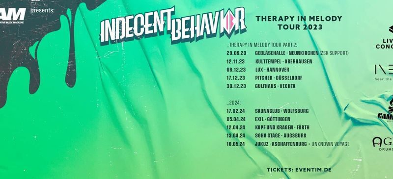 Indecent Behavior auf “Therapy In Melody” Tour 2024
