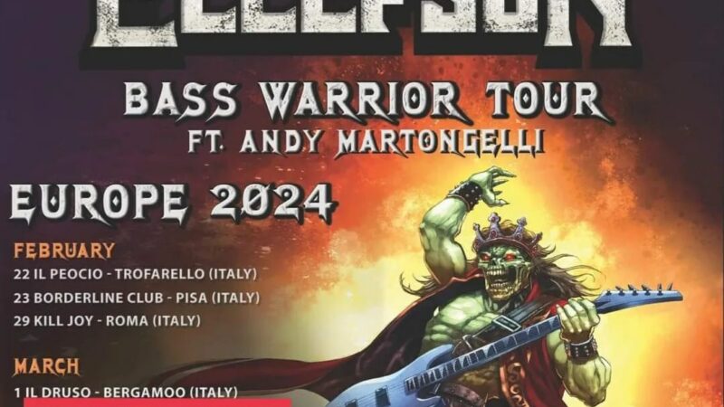 David Ellefson auf “Bass Warrior” Tour 2024