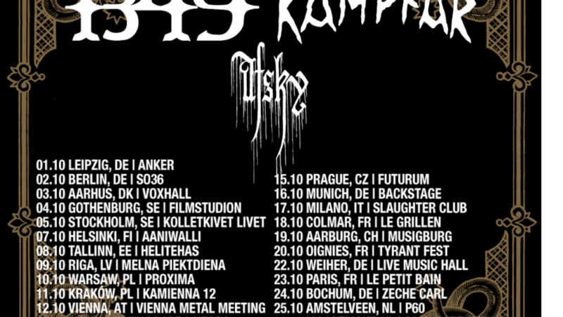 1349 auf Co-Headliner mit Kampfar 10/24