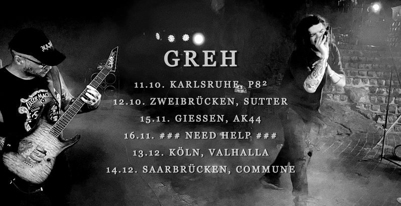 Karlsruher Blackened Death Doom Metal von Greh Live