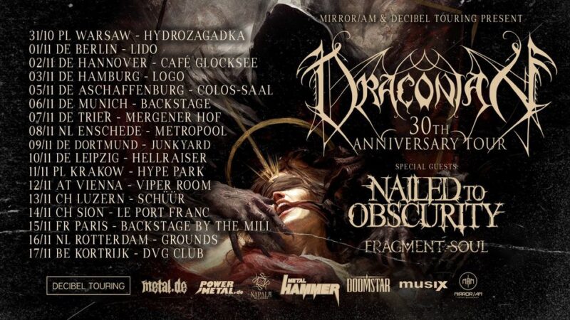 06.11.2024 – Fragment Soul mit Nailed To Obscurity und Draconian im Backstage, München