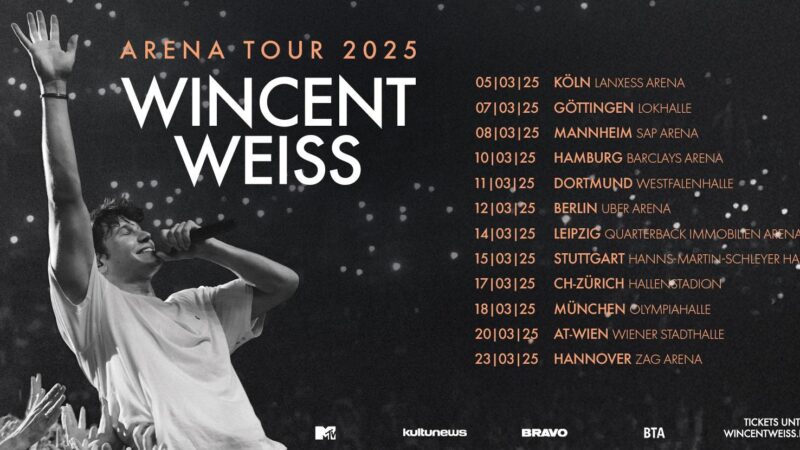 Wincent Weiss auf Arena Tour 2025