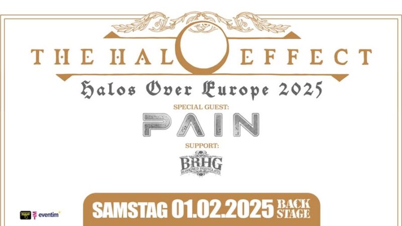 01.02.2025 – The Halo Effect, Pain und Bloodred Hourglass im Backstage, München