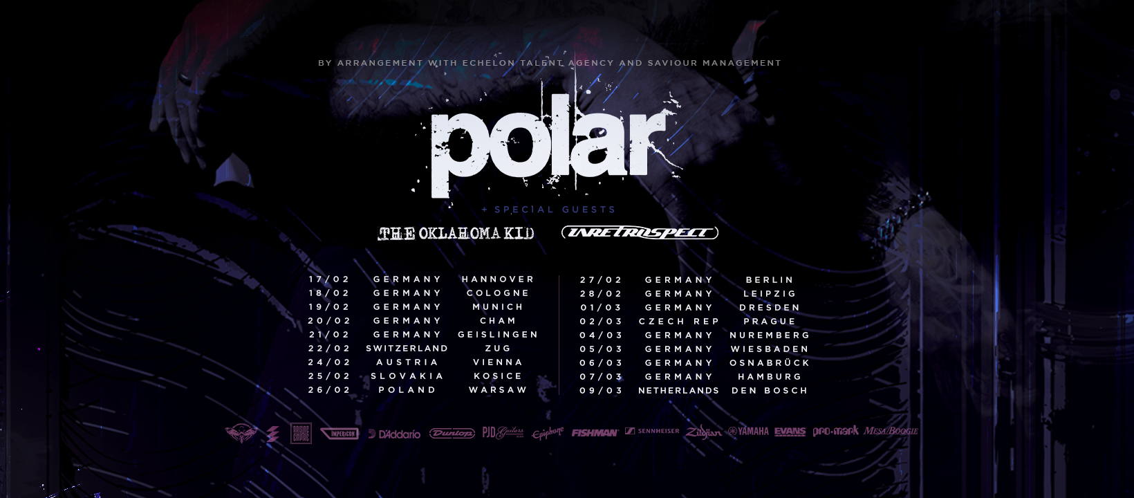 Polar (UK) + The Oklahoma Kid + Inretrospect (UK) im Z-Bau, Nürnberg