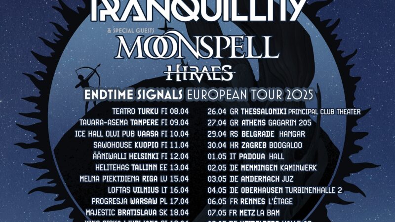 Dark Tranquillity auf „Endtime Signals“ Tour