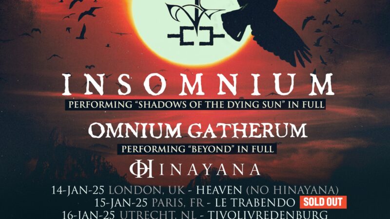 27.01.25 – Insomnium mit Omnium Gatherum und Hinayana im Backstage, München