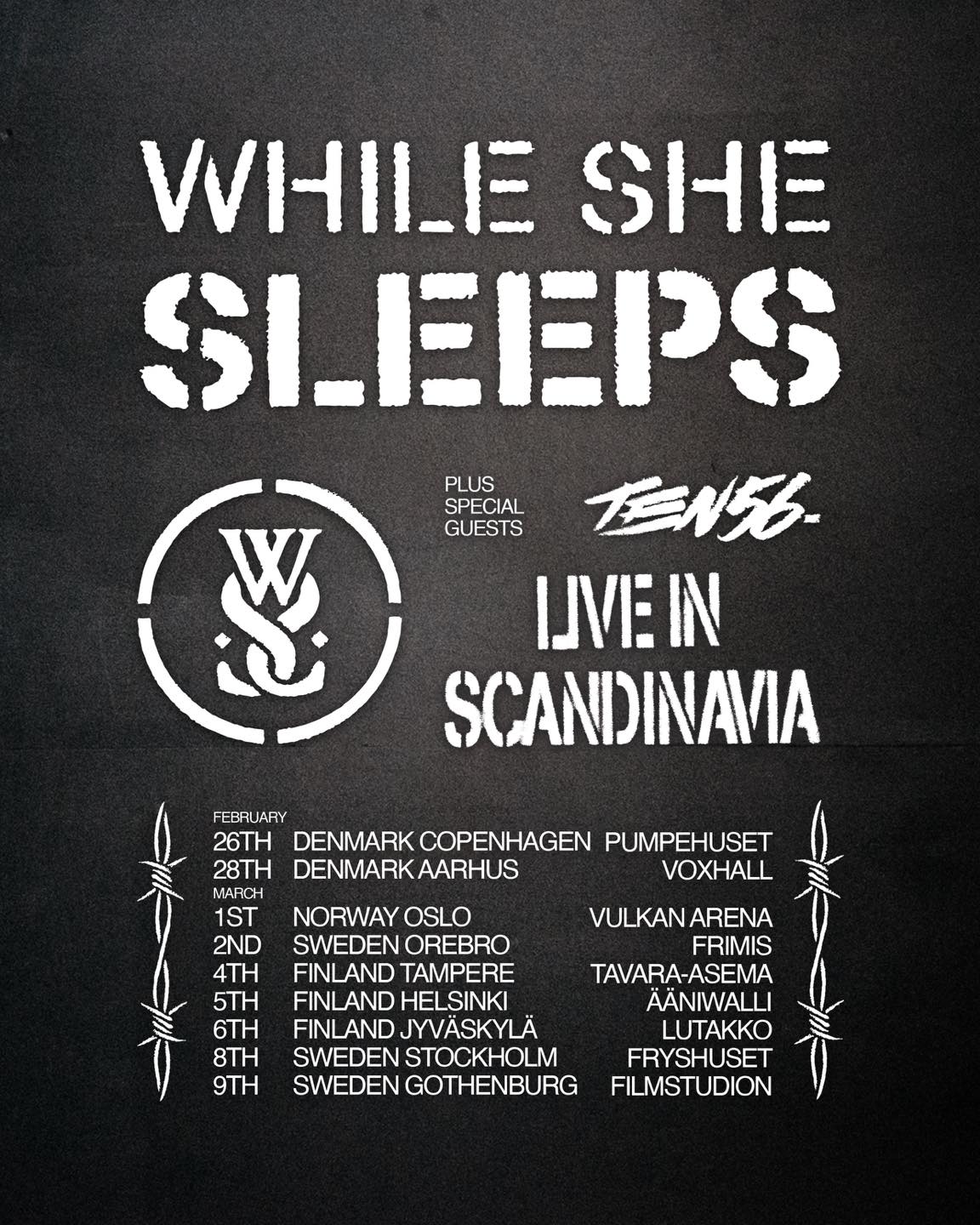 While She Sleeps auf Tour