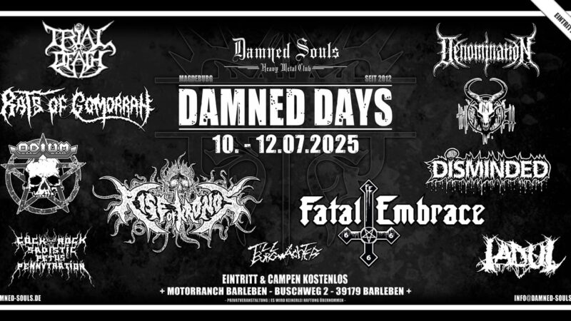 Damned Days Festival 10.-12.07.25 (DE)