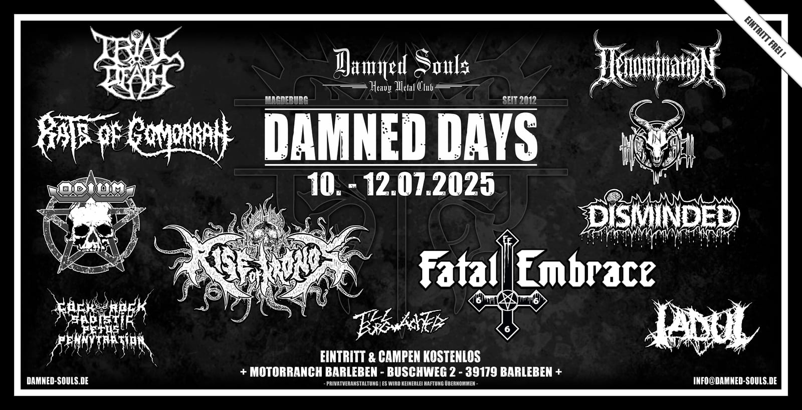Damned Days Festival 10.-12.07.25 (DE)