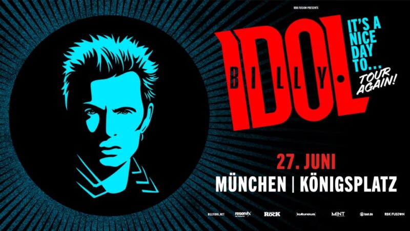 Billy Idol auf dem Königsplatz, München und weitere Tourdaten 2025