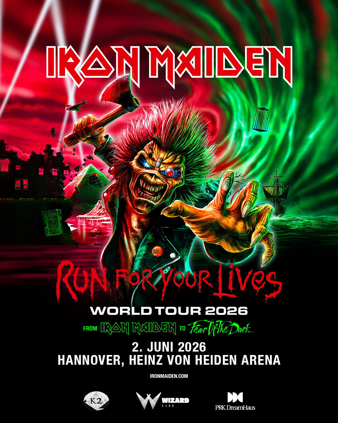 Iron Maiden am 02.06.26 in Hannover