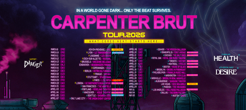 Carpenter Brut auf „The End Complete“ Tour 2026