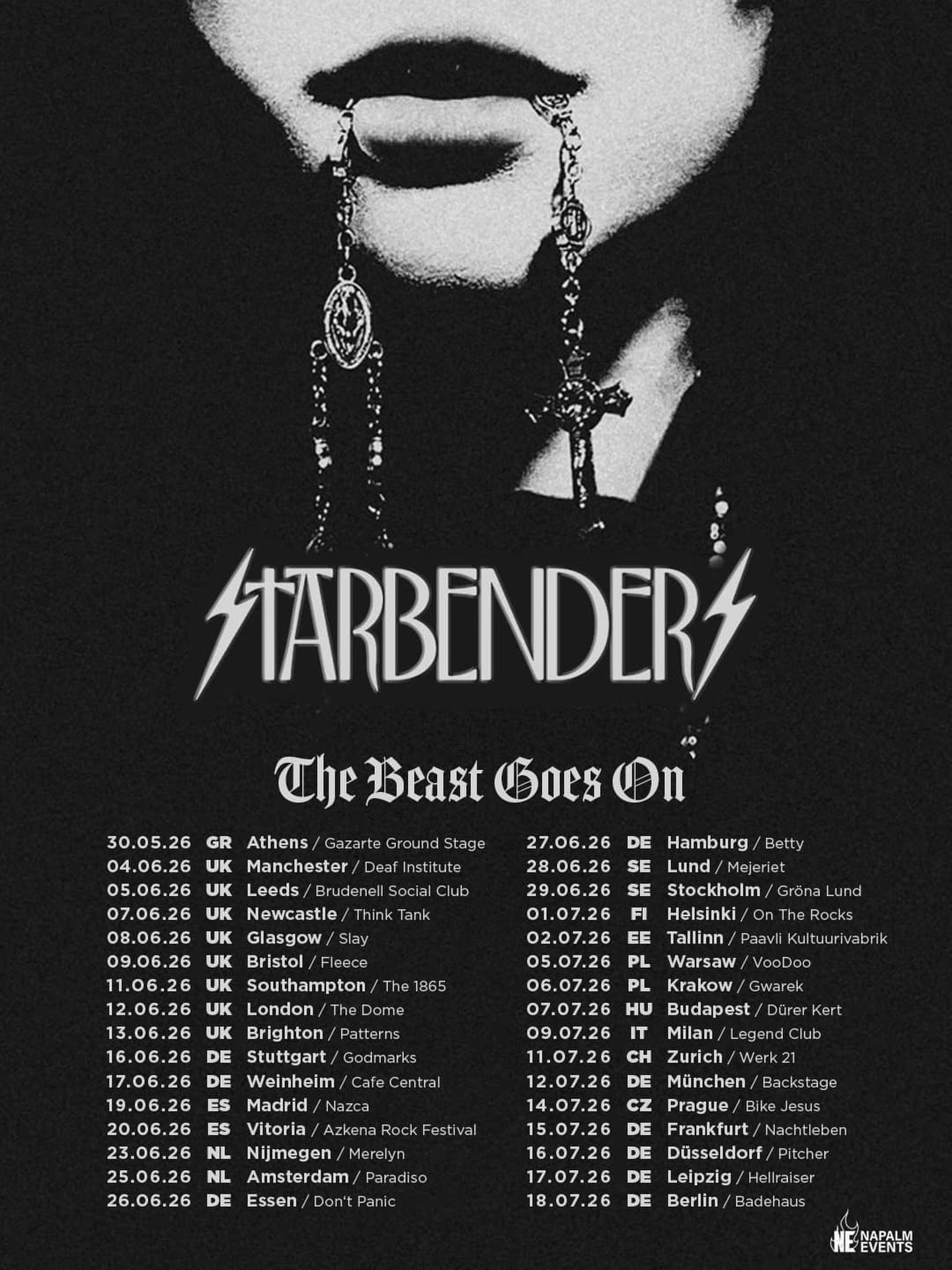 Starbenders auf “The Beast Goes On” Tour