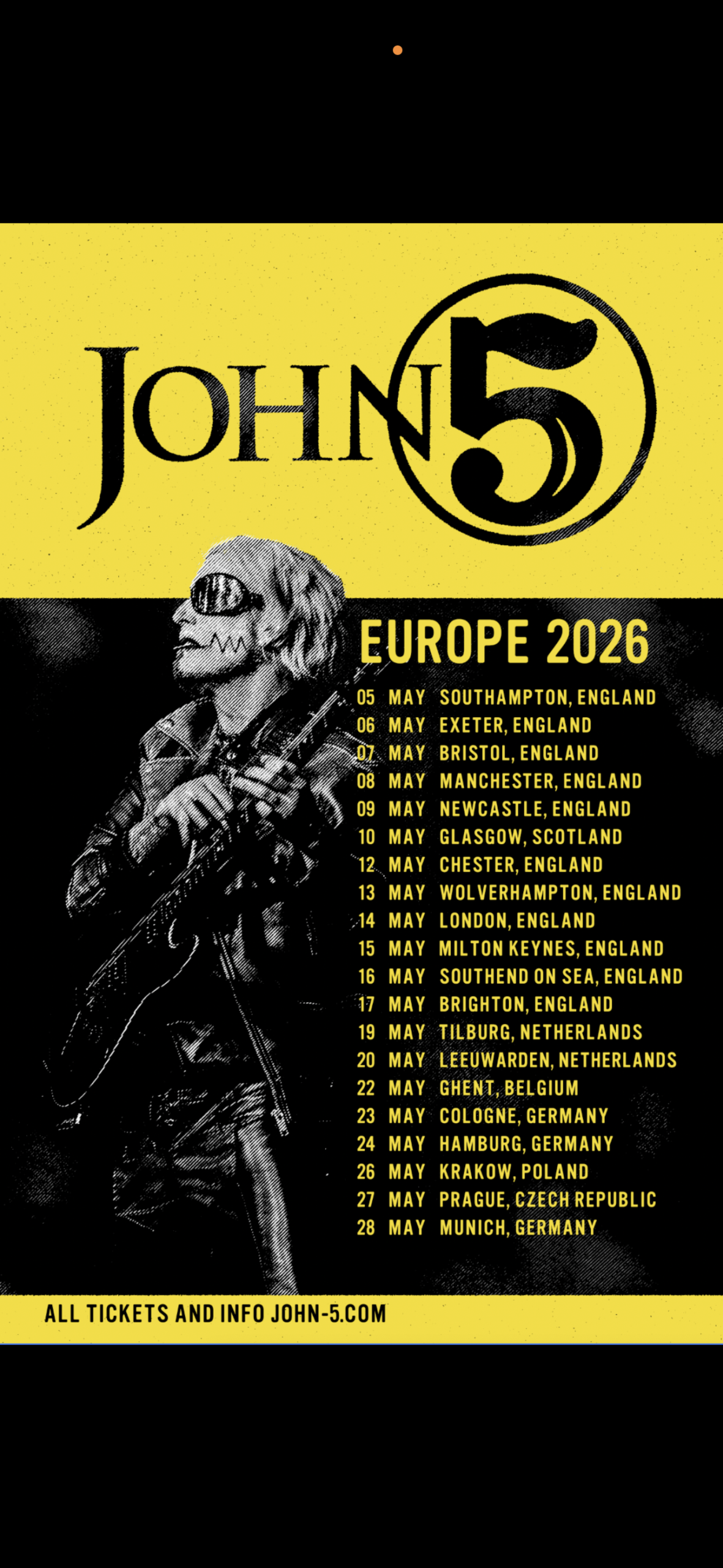 John 5 auf Solotour im Mai