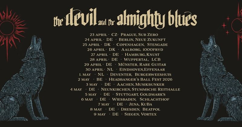 The Devil And The Almighty Blues auf Tour 10/26