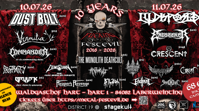 Pure Fucking Metal Festevil 10.+11.07.26 (DE)