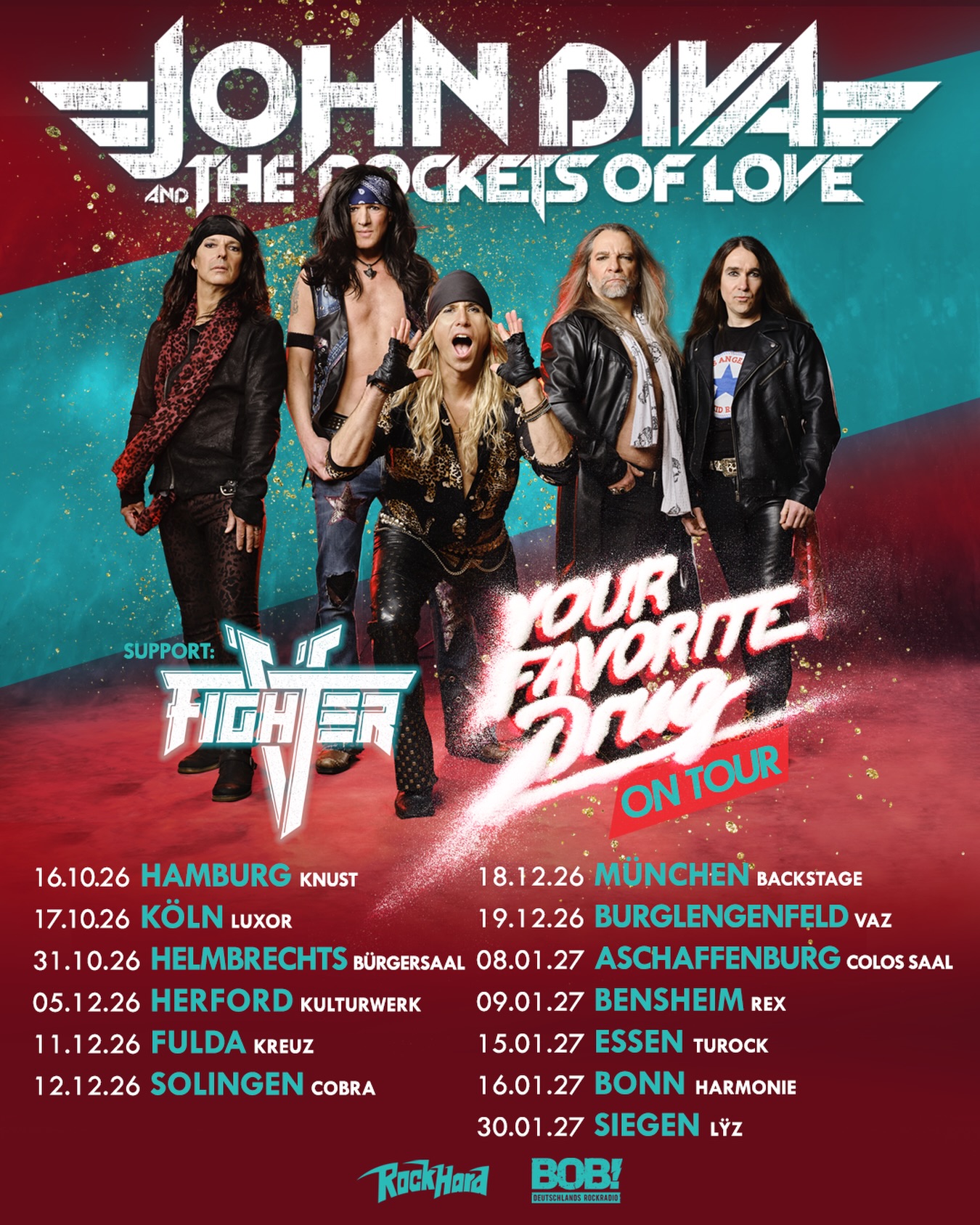 John Diva & The Rockets Of Love auf Tour