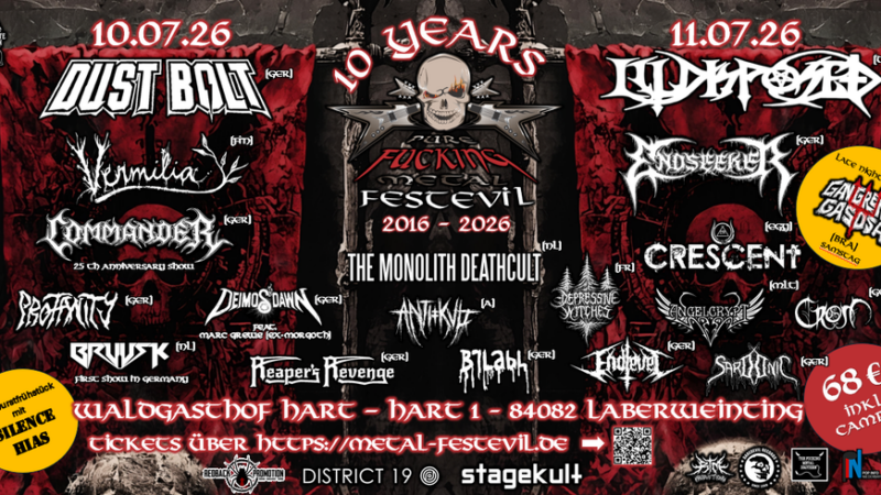 Letzter Aufruf: Pure Fucking Metal Festival 2026