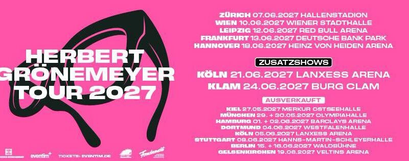 Herbert Grönemeyer auf Tour 2027