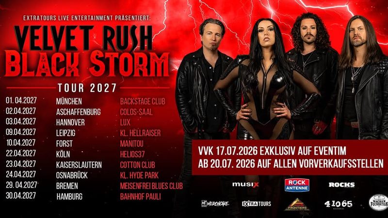 Velvet Rush auf “Black Storm” Tour 2027