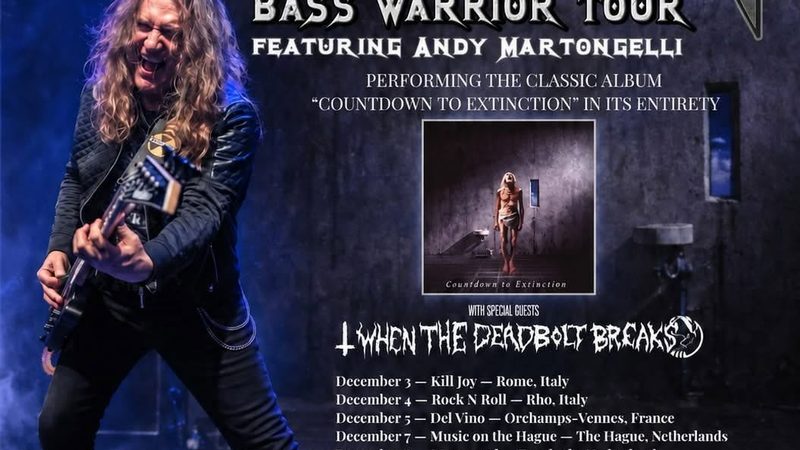 David Ellefson auf “Bass Warrior Tour” 2026