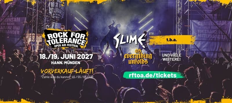 Rock for Tolerance 2027 – Festival 18.+19.06.27 (DE)