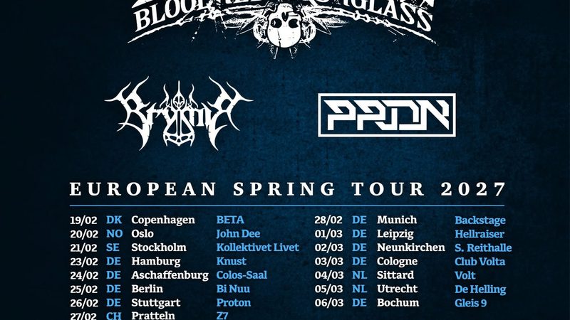 Bloodred Hourglass auf European Spring Tour 2027