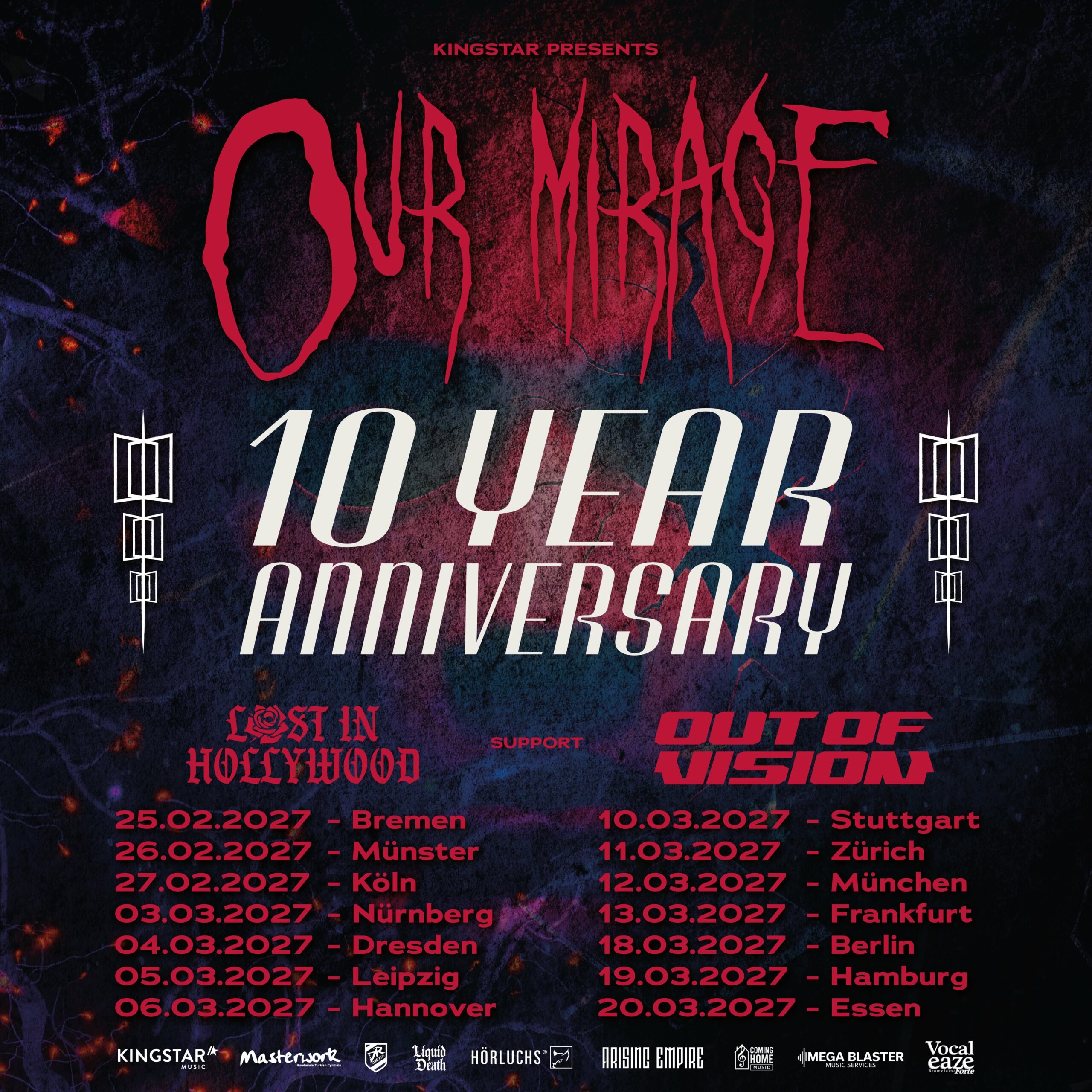 Our Mirage auf “10 Year Anniversary” Tour 2027